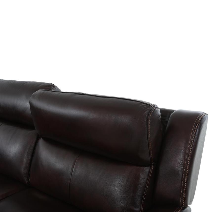Jake Brown Leather Power Reclining Sectional with 6PCS/2PWR  alternate image, 8 of 15 images.