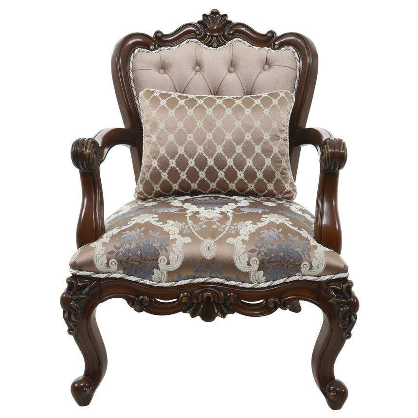 New Roma Brown Accent Chair  alternate image, 2 of 12 images.