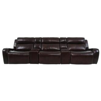 Jake Brown Home Theater Leather Seating with 5PCS/3PWR