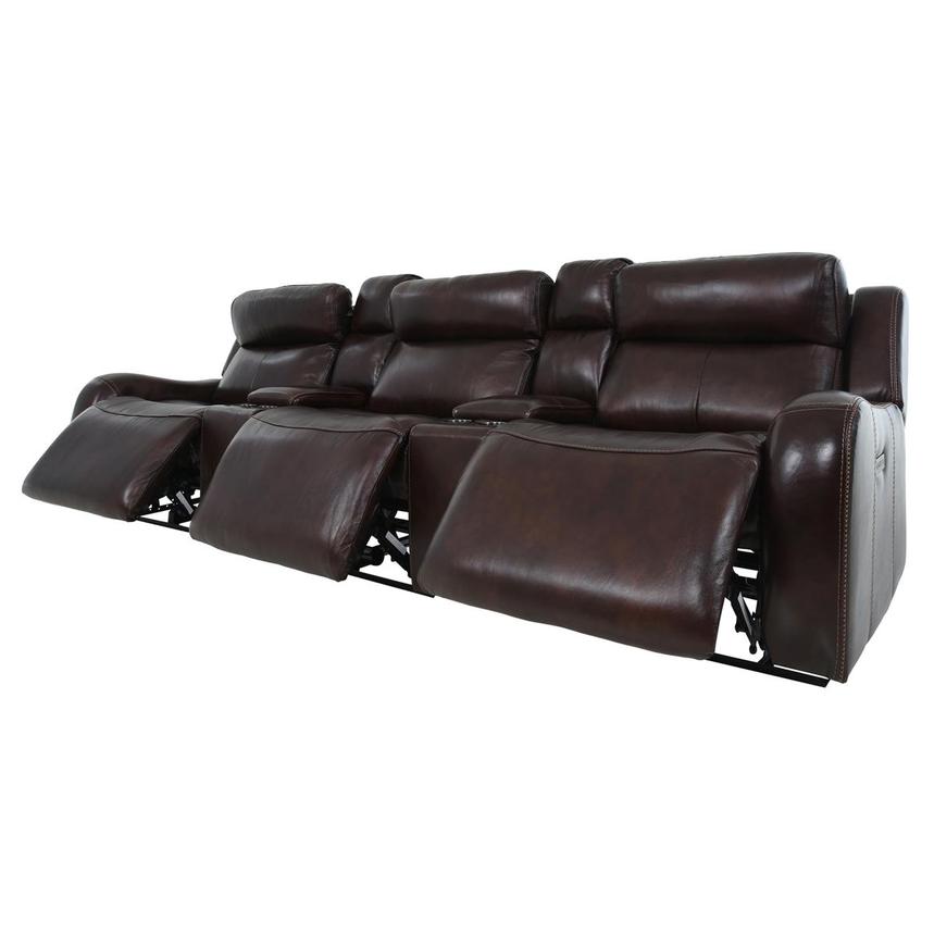 Jake Brown Home Theater Leather Seating with 5PCS/3PWR  alternate image, 3 of 15 images.