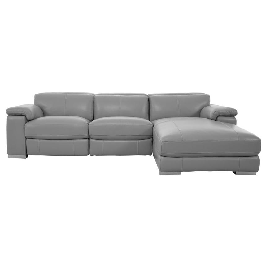 Charlie Light Gray Corner Sofa w/Right Chaise  main image, 1 of 14 images.