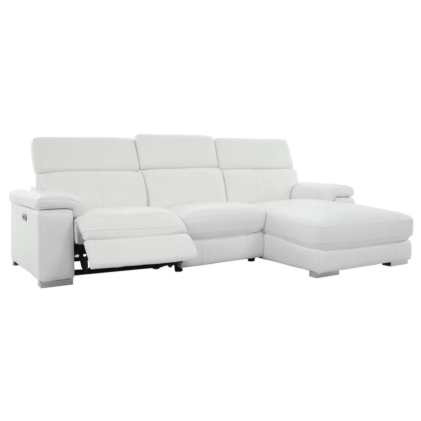 Charlie White Corner Sofa w/Right Chaise  alternate image, 3 of 11 images.