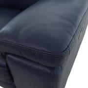 Charlie Blue Leather Power Recliner  alternate image, 9 of 12 images.