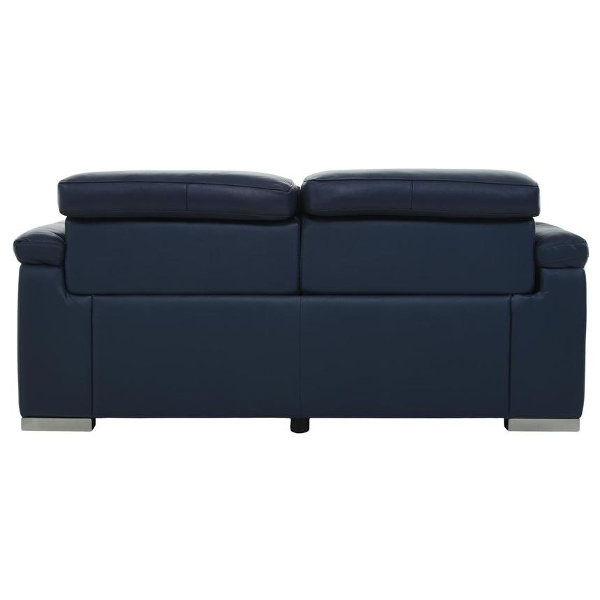 Charlie Blue Leather Power Reclining Loveseat  alternate image, 6 of 11 images.