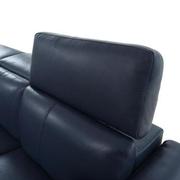 Charlie Blue Leather Power Reclining Sofa  alternate image, 7 of 11 images.
