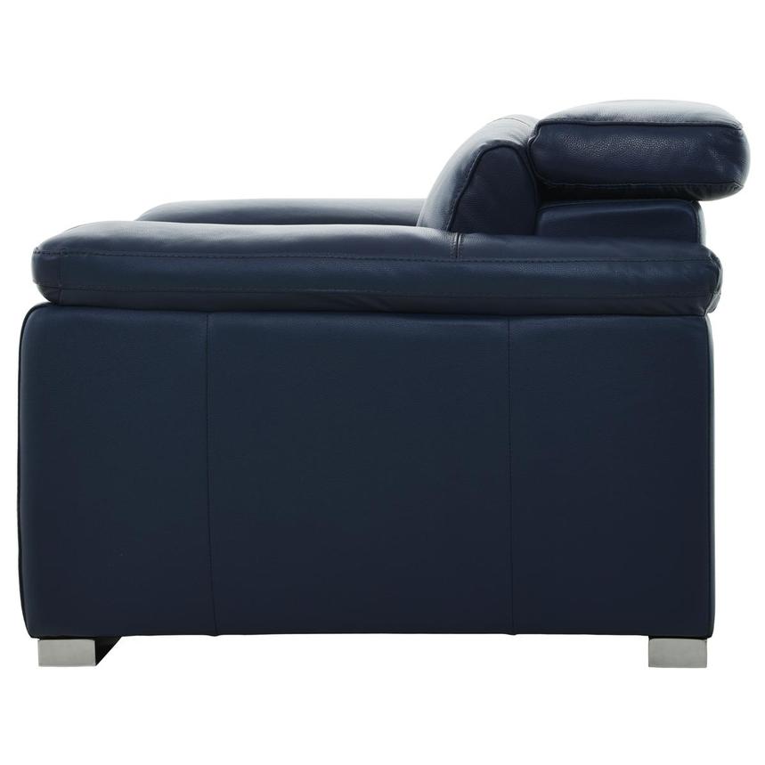 Charlie Blue Leather Power Recliner alternate image, 6 of 12 images.