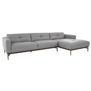 Nate Gray Corner Sofa w/Right Chaise  main image, 1 of 14 images.