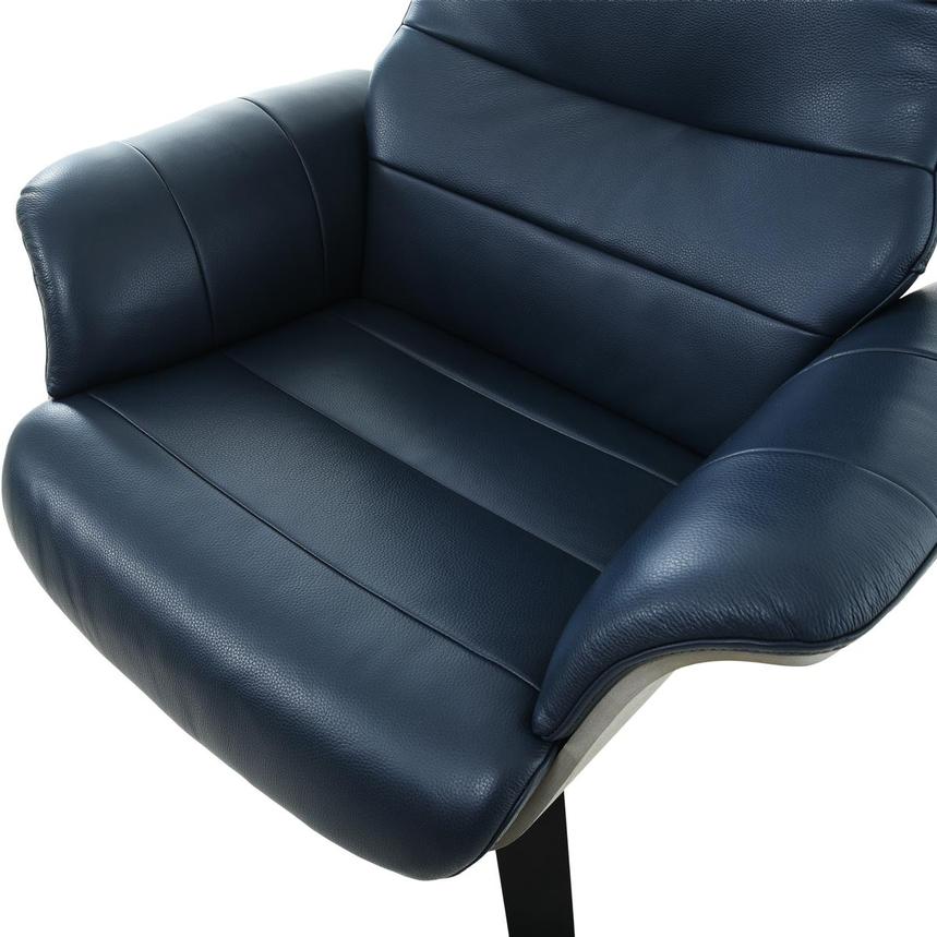 Enzo Dark Blue Accent Chair  alternate image, 6 of 8 images.