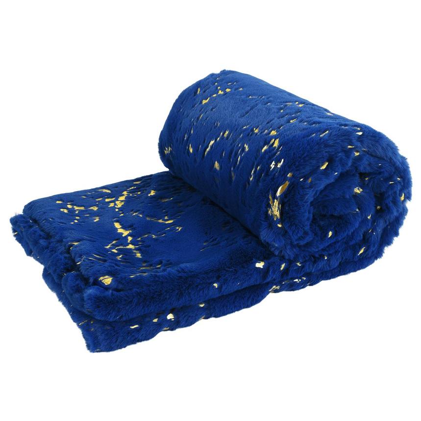 Bright blue best sale throw blanket