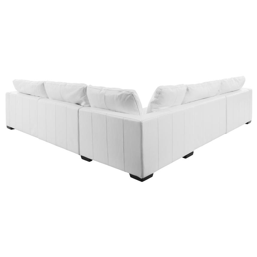 Danny Leather Corner Sofa with 5PCS/2 Armless Chairs  alternate image, 3 of 7 images.