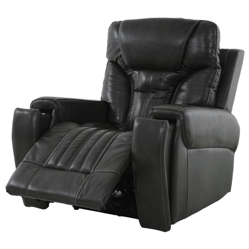 Bruce Leather Power Recliner  alternate image, 3 of 12 images.