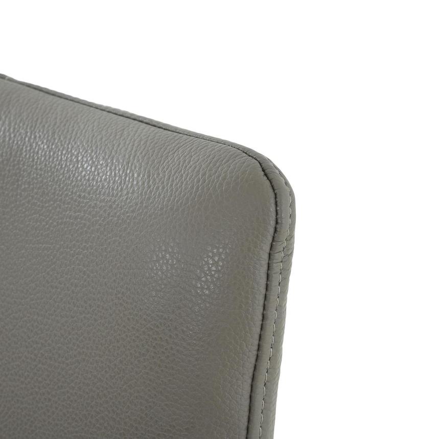 Lucky Gray Leather Side Chair  alternate image, 6 of 8 images.