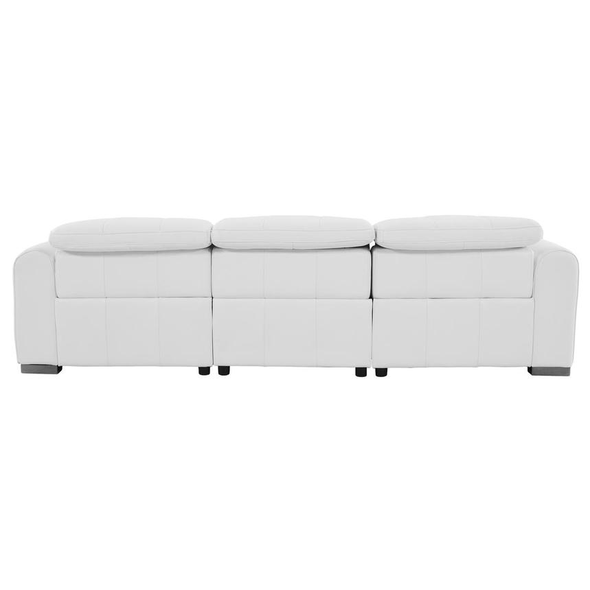 Dolomite White 2PWR Oversized Leather Sofa  alternate image, 6 of 12 images.