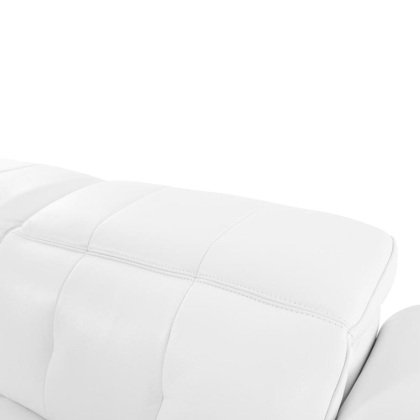 Dolomite White 2PWR Oversized Leather Sofa  alternate image, 8 of 12 images.