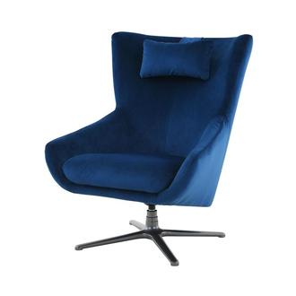 Clara Blue Swivel Accent Chair