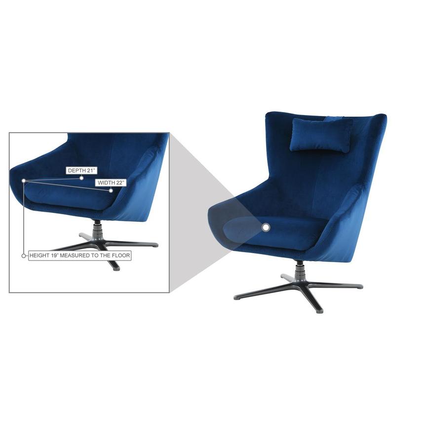 Clara Blue Accent Chair alternate image, 14 of 14 images.