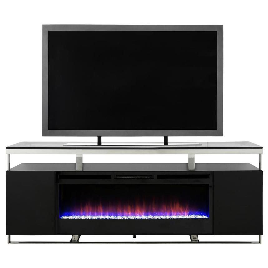 Calypso Black Electric Fireplace  main image, 1 of 9 images.