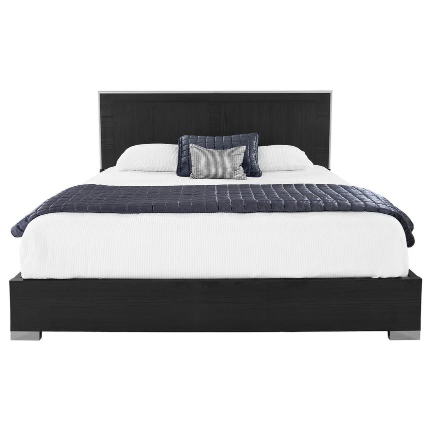 Verona Black King Panel Bed alternate image, 4 of 8 images.