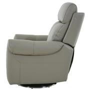 Rogelio Gray Leather Power Recliner  alternate image, 3 of 8 images.