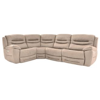 Dan Cream Power Reclining Sectional with 4PCS/2PWR