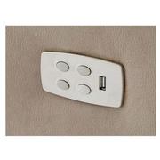 Dan Cream Power Reclining Sectional with 5PCS/2PWR  alternate image, 5 of 5 images.