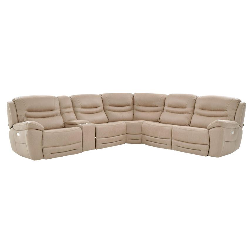 Cream reclining online sectional