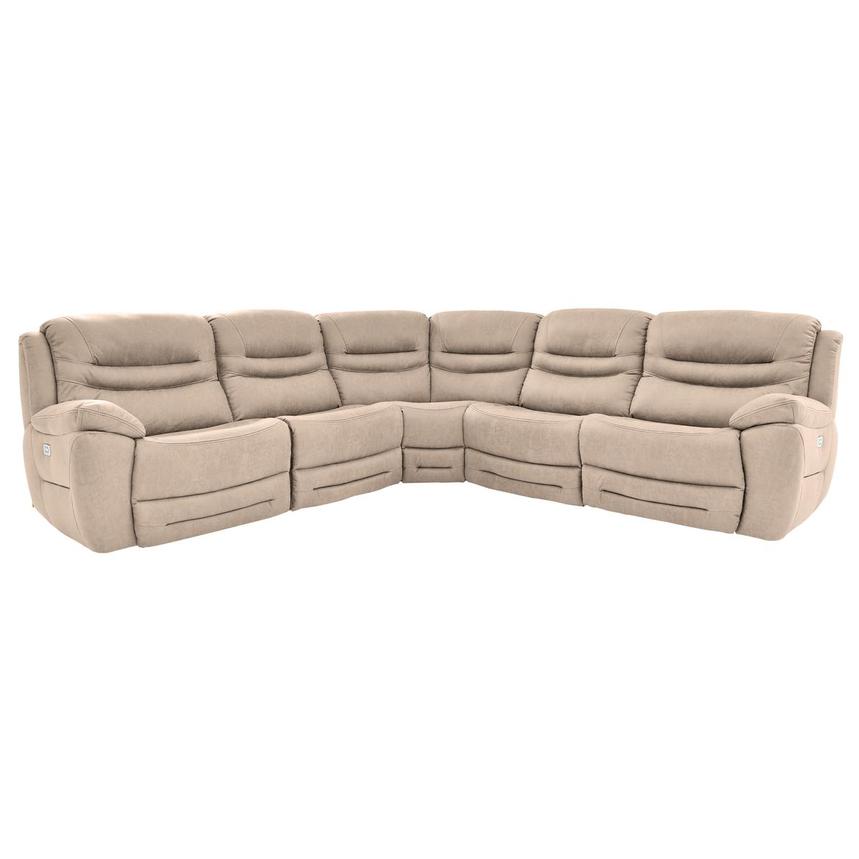 Dan Cream Power Reclining Sectional with 5PCS/2PWR main image, 1 of 5 images.