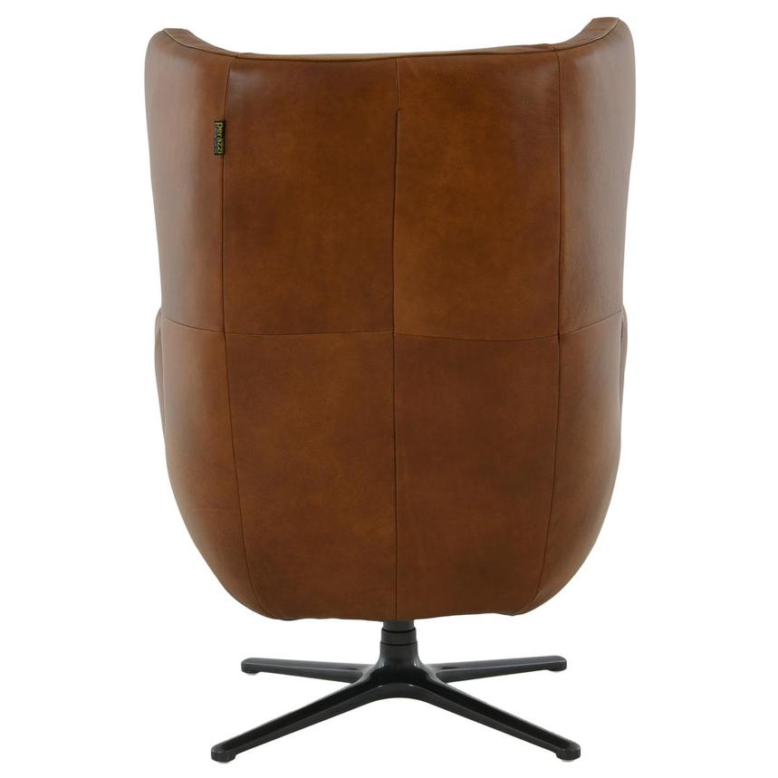 Domenico Brown Leather Accent Chair alternate image, 4 of 12 images.