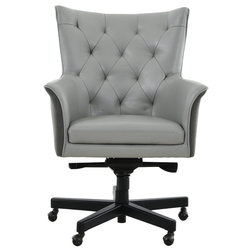 Gray tufted deals desk chair