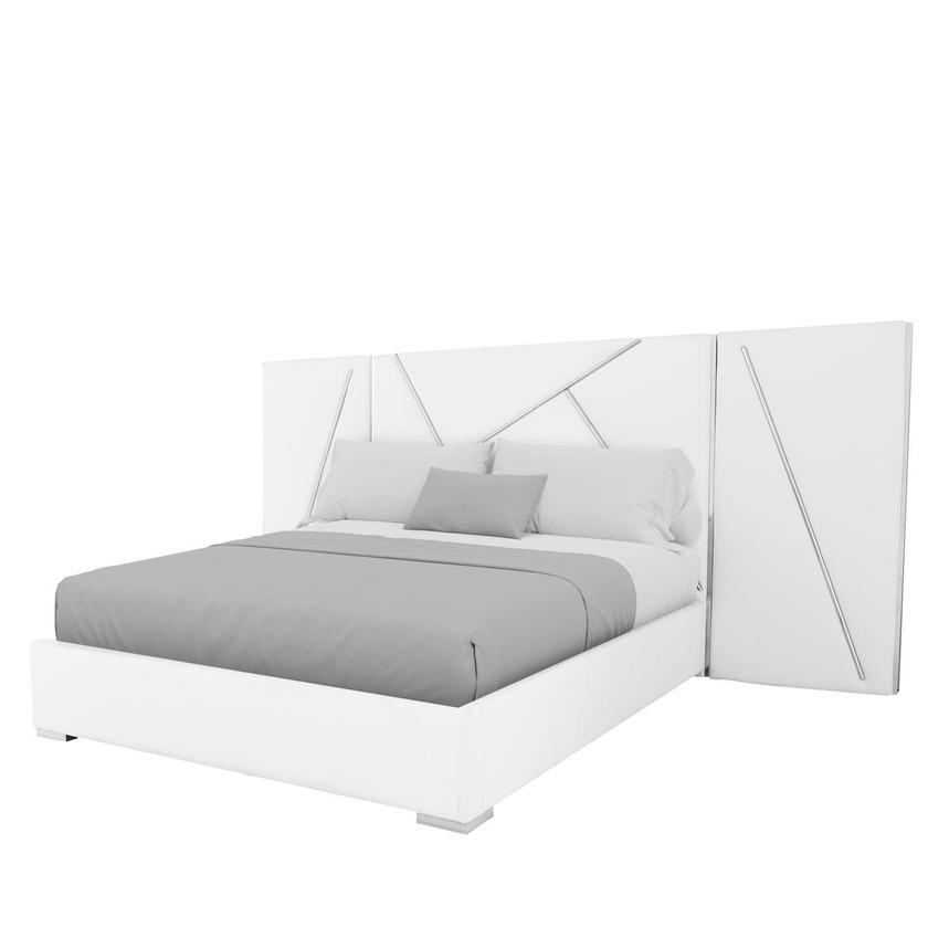 Luxboca Queen Platform Bed w/Side Panels  main image, 1 of 8 images.