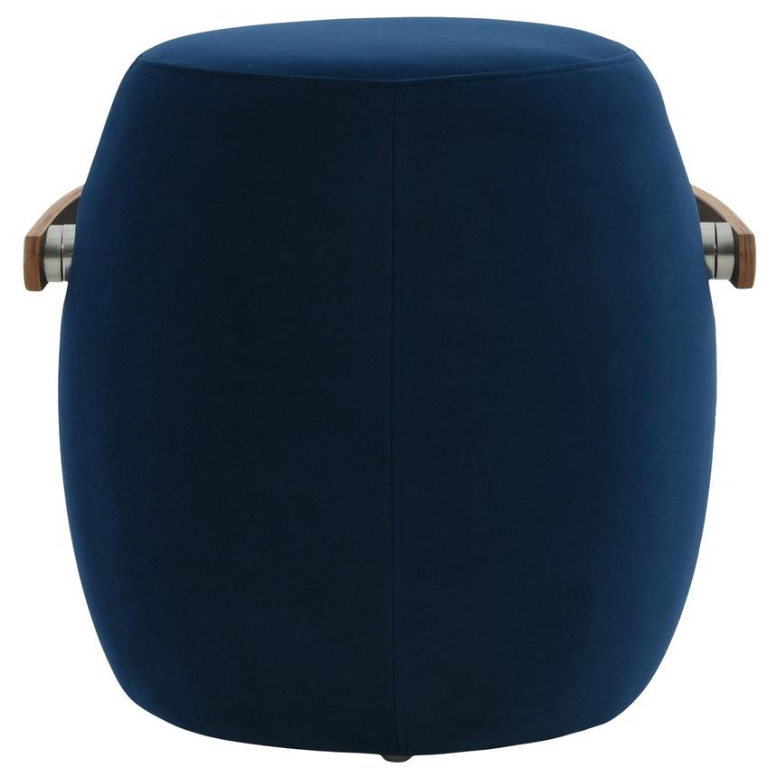 Short and Stout Blue Ottoman w/ Handle  alternate image, 4 of 7 images.