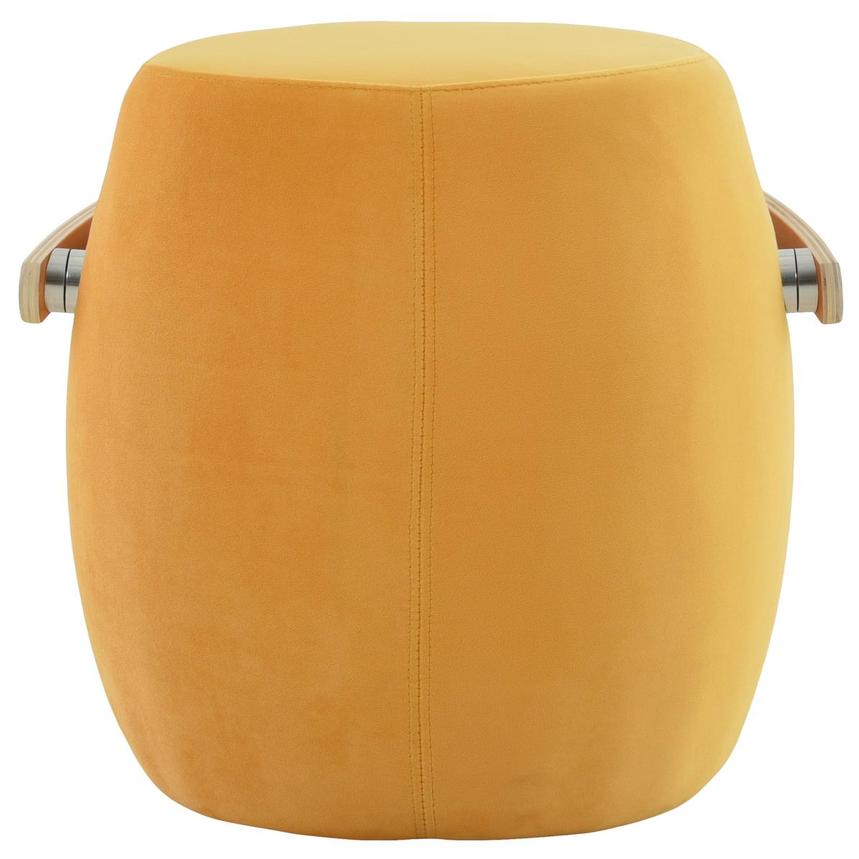 Short and Stout Yellow Ottoman w/ Handle  alternate image, 3 of 6 images.