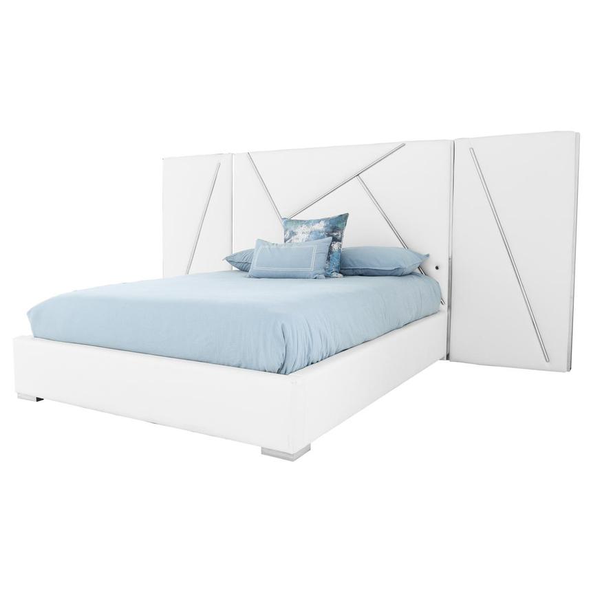 Luxboca Queen Platform Bed w/Side Panels  main image, 1 of 8 images.