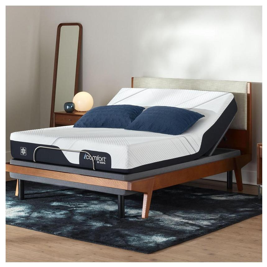 CF 1000 Med-Firm Full Mattress w/Essentials V Powered Base by Serta ...