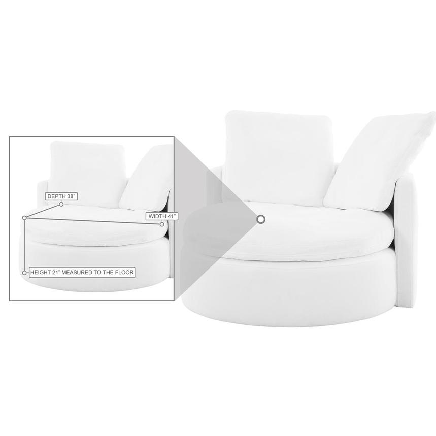 Piper White Accent Chair alternate image, 11 of 11 images.