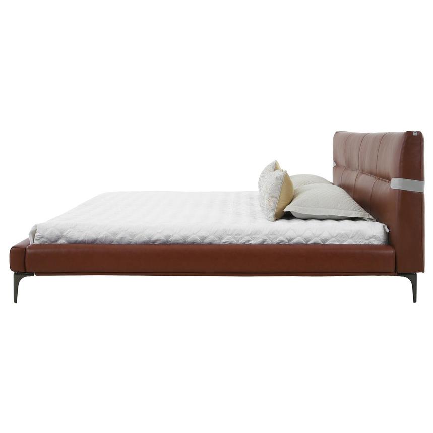 Phoenix Tan King Leather Bed  alternate image, 3 of 7 images.