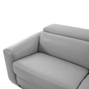 Bay Harbor Silver Leather Sleeper w/Right Chaise  alternate image, 7 of 13 images.