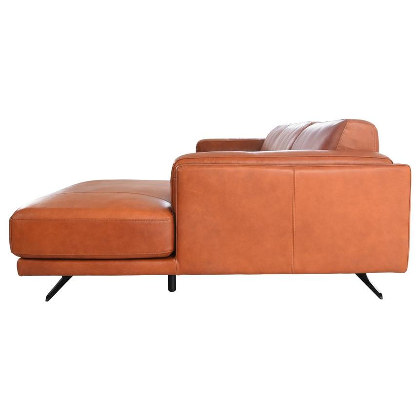 Symphony Leather Sofa w/Right Chaise  alternate image, 3 of 12 images.