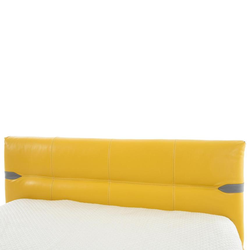 Phoenix Yellow Queen Leather Bed  alternate image, 4 of 7 images.