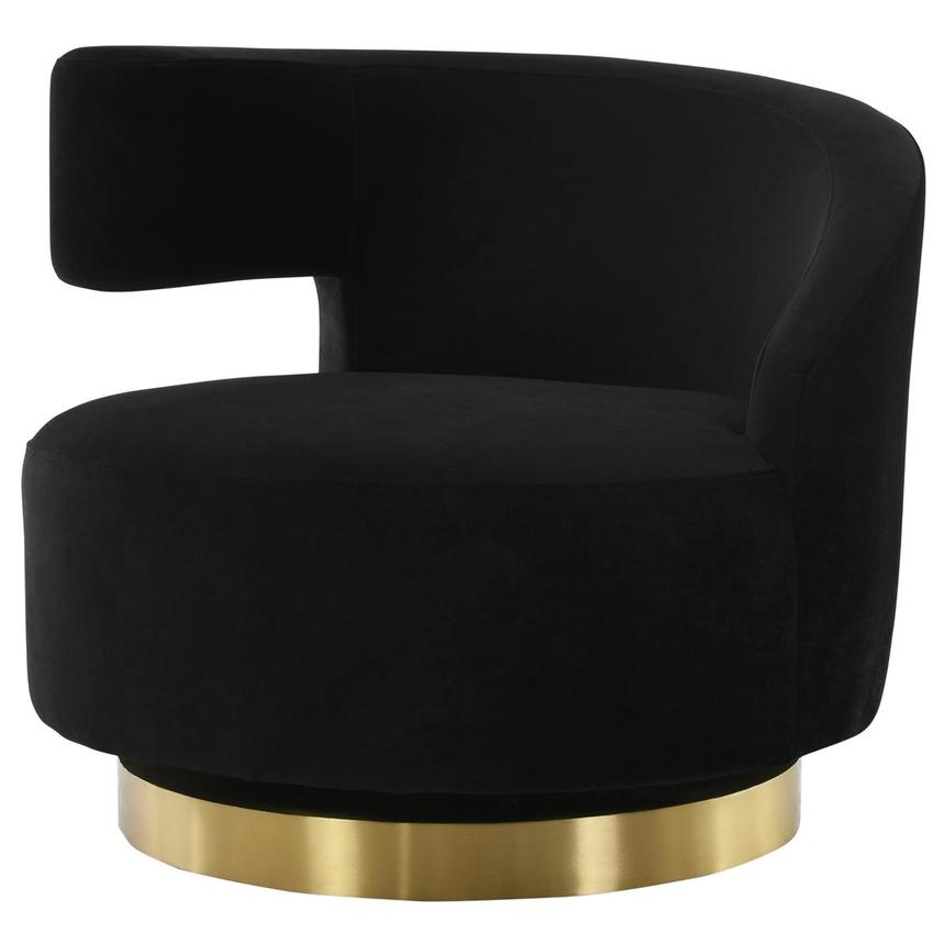 Okru Black Accent Chair main image, 1 of 7 images.