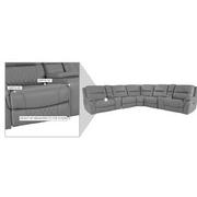 Ivone Leather Power Reclining Sectional with 7PCS/3PWR  alternate image, 18 of 18 images.