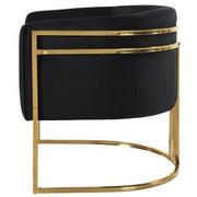 Gatsby Black Accent Chair  alternate image, 2 of 10 images.