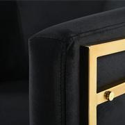 Gatsby Black Accent Chair  alternate image, 7 of 10 images.