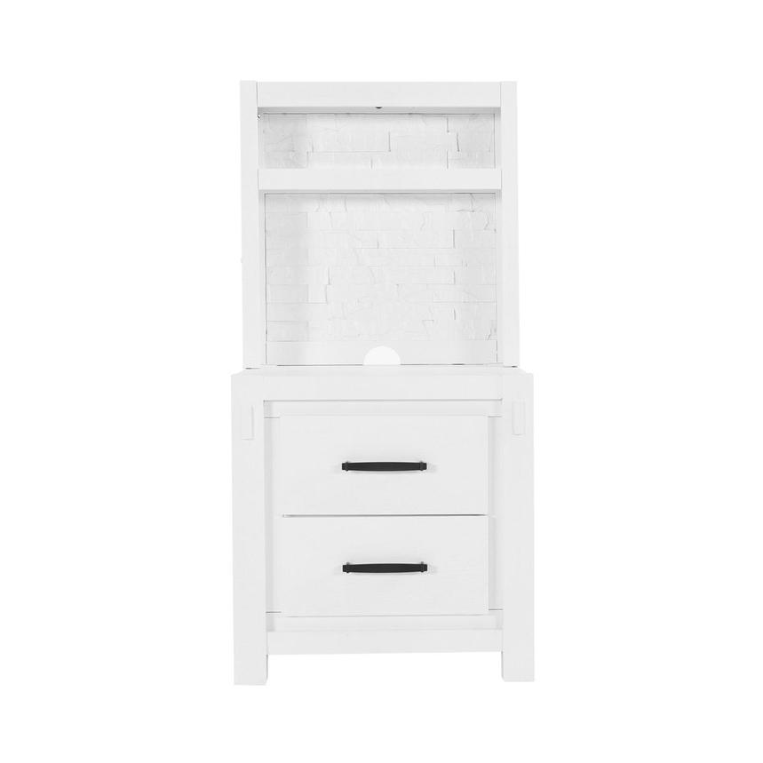 Roca White King Platform Bed w/Nightstands  alternate image, 11 of 23 images.