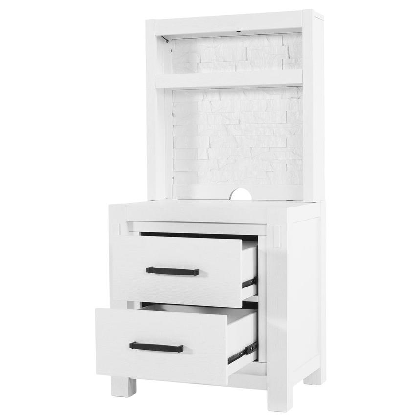 Roca White Nightstand w/Pier Units  alternate image, 4 of 13 images.