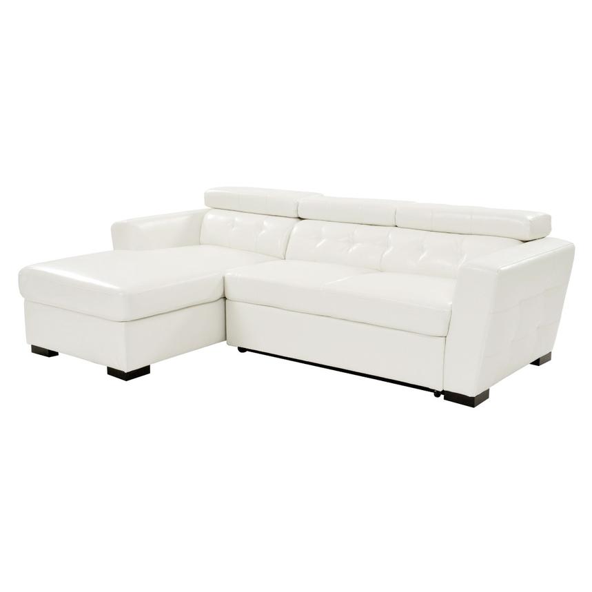 中野庸二、【out door in side(left)】 Reeve White Sleeper w/Left Chaise | El Dorado Furniture