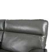 Benz Gray Leather Power Reclining Sectional with 5PCS/2PWR  alternate image, 7 of 10 images.