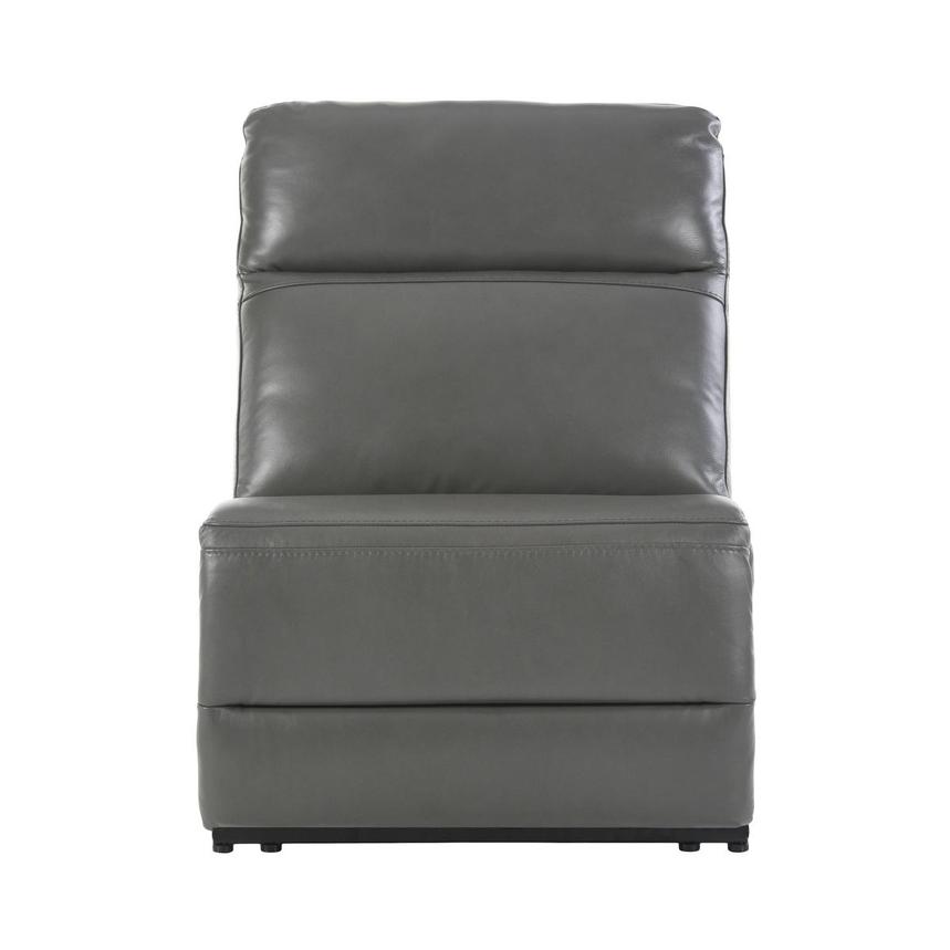 Benz Gray Armless Power Recliner  main image, 1 of 5 images.