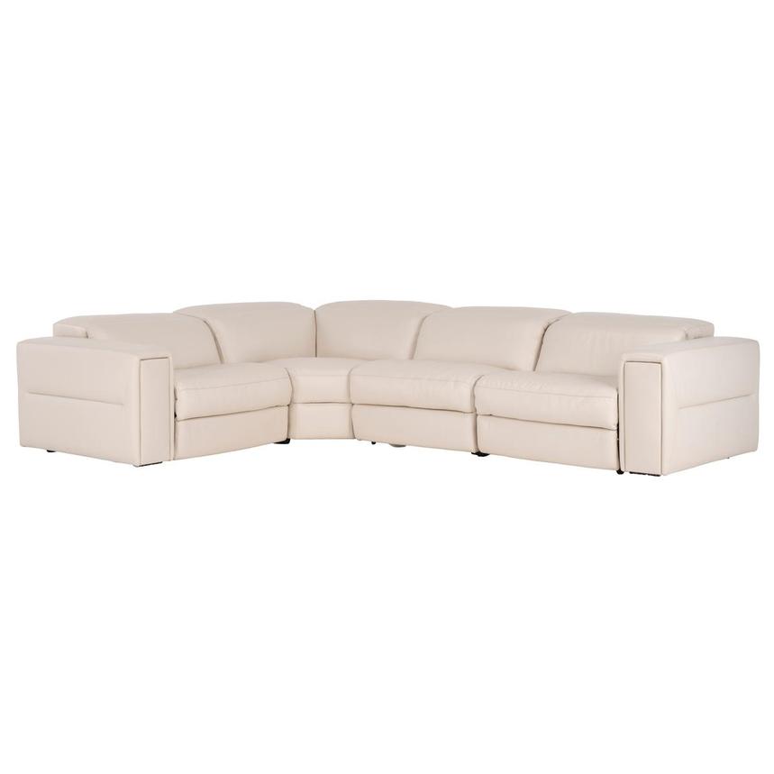 Trevor Leather Corner Sofa with 4PCS/2PWR  main image, 1 of 10 images.