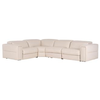 Trevor Leather Corner Sofa With 6pcs